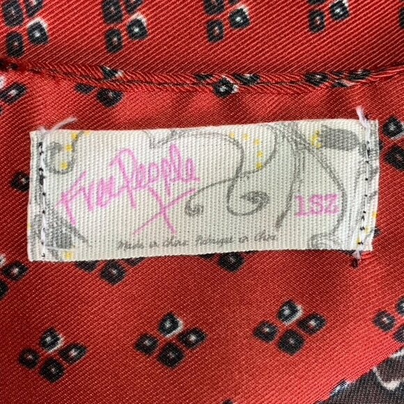 Free People Boho Mon Cheri Silky Patchwork Kimono One Size - Picture 13 of 14